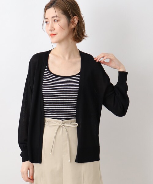 grove(グローブ)の「◆【洗える】さらさらひんやりベーシックカーデ!(カーディガン/ボレロ・レディース・ブラック/ブルー/オフホワイト/ナチュラル/ホワイト系9・03/02/01/04/05)」の14枚目の写真