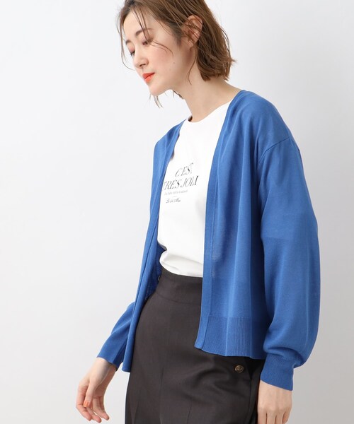 grove(グローブ)の「◆【洗える】さらさらひんやりベーシックカーデ!(カーディガン/ボレロ・レディース・ブラック/ブルー/オフホワイト/ナチュラル/ホワイト系9・03/02/01/04/05)」の20枚目の写真