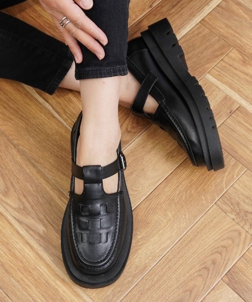 Fabby fabby（ファビィーファビィー）の「メッシュタンクソールシューズ（その他シューズ・レディース・ブラック/オフホワイト・LARGE/MEDIUM/SMALL）」の12枚目の写真