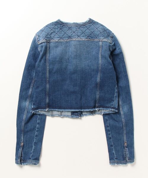 Guess(ゲス)の「Layla Quilted Denim Jacket(デニムジャケット・レディース・インディゴブルー・SMALL/MEDIUM/X-SMALL)」の4枚目の写真
