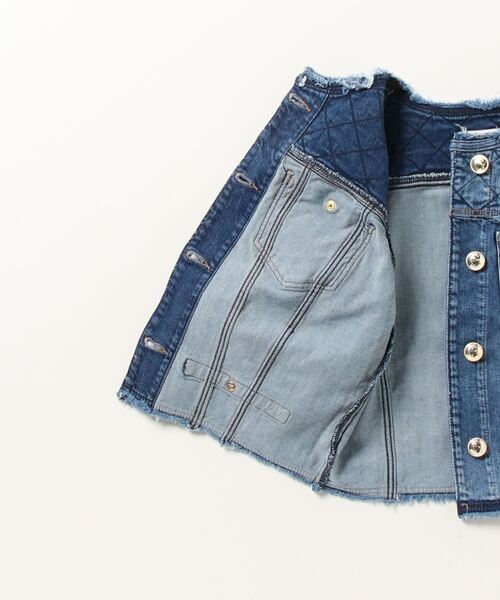 Guess(ゲス)の「Layla Quilted Denim Jacket(デニムジャケット・レディース・インディゴブルー・SMALL/MEDIUM/X-SMALL)」の5枚目の写真