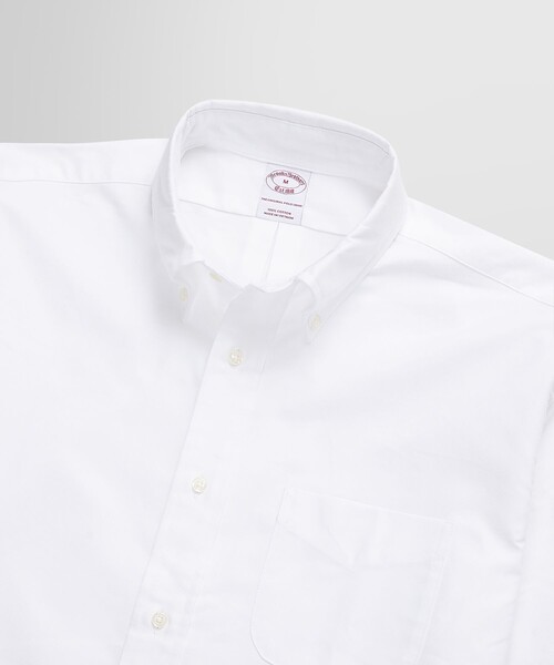 BROOKS BROTHERS(ブルックスブラザーズ)の「コットン オックスフォード ショートスリーブ カジュアルシャツ(シャツ/ブラウス・メンズ・ホワイト/ブルー・SMALL/MEDIUM/LARGE/X-SMALL)」の3枚目の写真