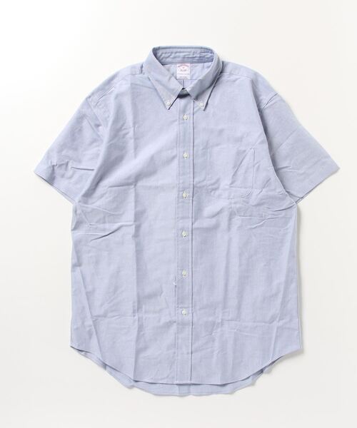 BROOKS BROTHERS(ブルックスブラザーズ)の「コットン オックスフォード ショートスリーブ カジュアルシャツ(シャツ/ブラウス・メンズ・ホワイト/ブルー・SMALL/MEDIUM/LARGE/X-SMALL)」の4枚目の写真