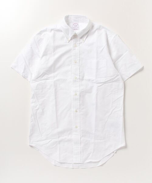 BROOKS BROTHERS(ブルックスブラザーズ)の「コットン オックスフォード ショートスリーブ カジュアルシャツ(シャツ/ブラウス・メンズ・ホワイト/ブルー・SMALL/MEDIUM/LARGE/X-SMALL)」の5枚目の写真