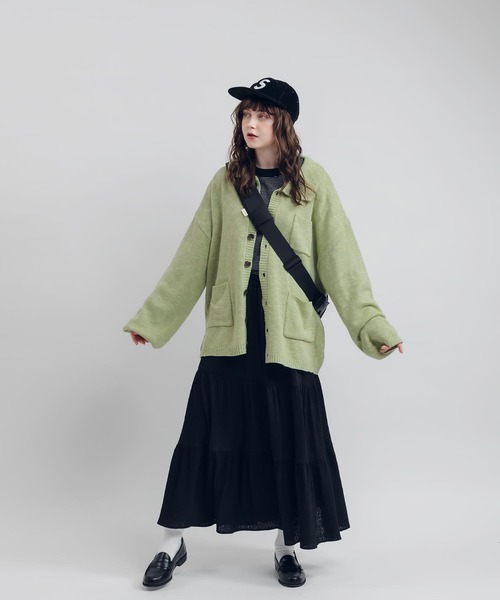 MUHET(ミュエータ)の「ロングティアードスカート(スカート・レディース・オフホワイト/ブラック・SMALL/MEDIUM)」の8枚目の写真