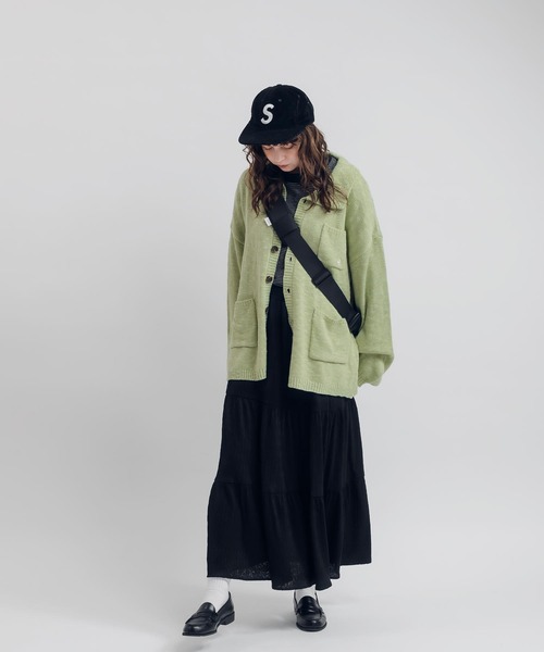 MUHET(ミュエータ)の「ロングティアードスカート(スカート・レディース・オフホワイト/ブラック・SMALL/MEDIUM)」の9枚目の写真