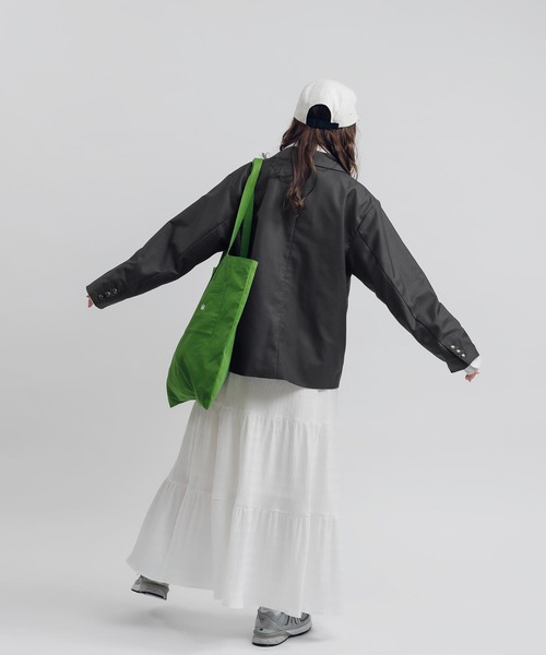 MUHET(ミュエータ)の「ロングティアードスカート(スカート・レディース・オフホワイト/ブラック・SMALL/MEDIUM)」の18枚目の写真