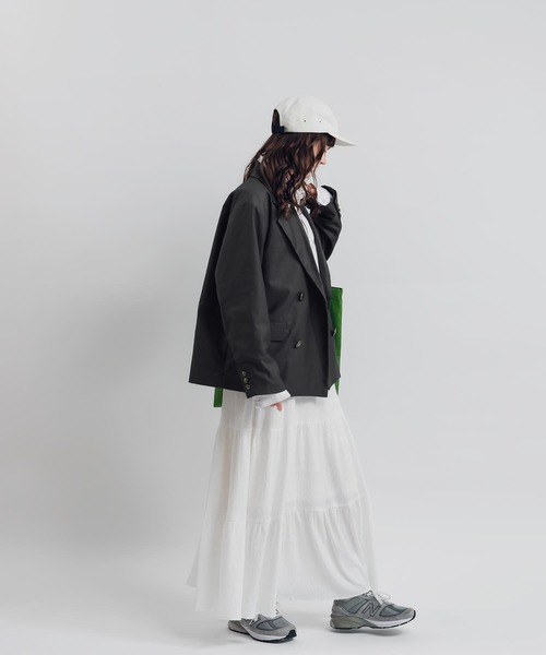 MUHET(ミュエータ)の「ロングティアードスカート(スカート・レディース・オフホワイト/ブラック・SMALL/MEDIUM)」の17枚目の写真