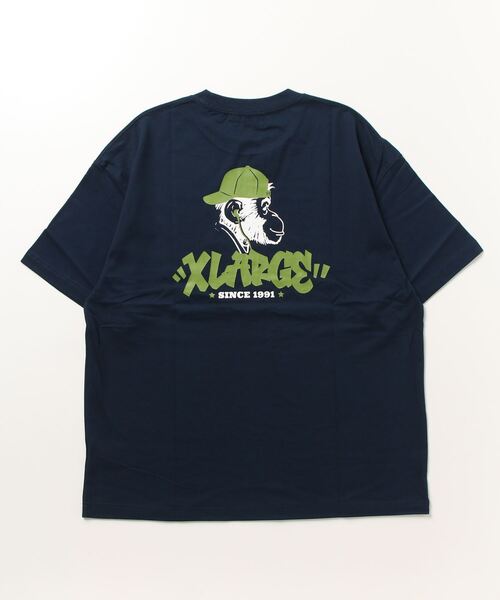 XLARGE（エクストララージ）の「TAGGING LOGO S/S TEE（Tシャツ/カットソー・メンズ・ホワイト/ネイビー/ブラック・S/M/L/XL）」の21枚目の写真