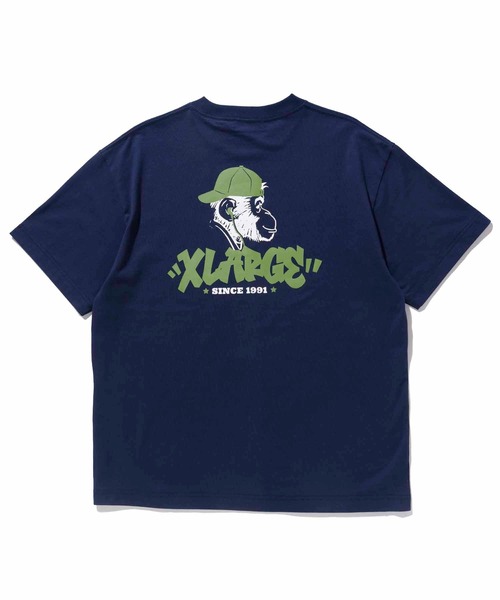 XLARGE（エクストララージ）の「TAGGING LOGO S/S TEE（Tシャツ/カットソー・メンズ・ホワイト/ネイビー/ブラック・S/M/L/XL）」の5枚目の写真