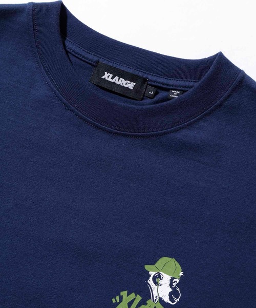 XLARGE（エクストララージ）の「TAGGING LOGO S/S TEE（Tシャツ/カットソー・メンズ・ホワイト/ネイビー/ブラック・S/M/L/XL）」の6枚目の写真