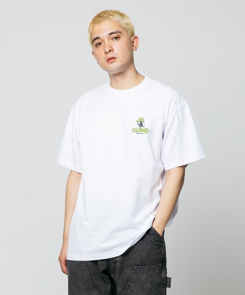 XLARGE（エクストララージ）の「TAGGING LOGO S/S TEE（Tシャツ/カットソー・メンズ・ホワイト/ネイビー/ブラック・S/M/L/XL）」の9枚目の写真