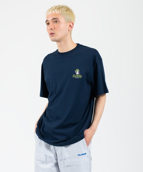 XLARGE（エクストララージ）の「TAGGING LOGO S/S TEE（Tシャツ/カットソー・メンズ・ホワイト/ネイビー/ブラック・S/M/L/XL）」の16枚目の写真