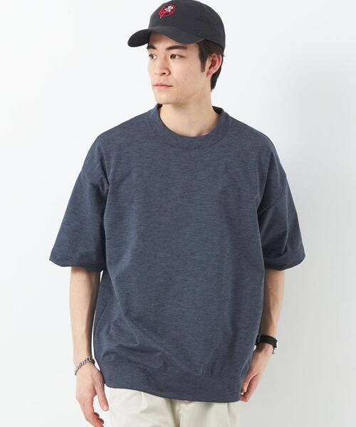 green label relaxing(グリーンレーベルリラクシング)の「パリネ スウェット クルーネック トップス(Tシャツ/カットソー・メンズ・ホワイト/ネイビー/オレンジ・S/M/XL/L)」の3枚目の写真