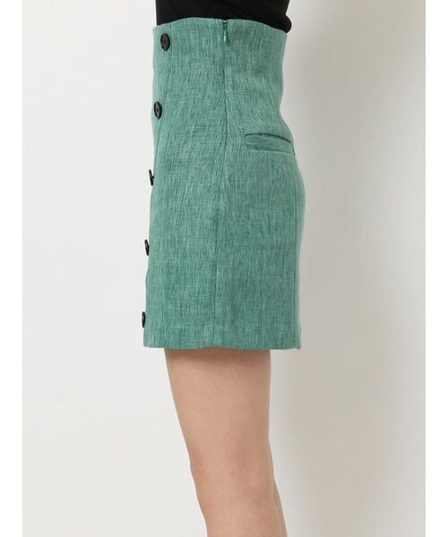 EVRIS（エヴリス）の「ツイードミニスカート【セットアップ着用可能】（スカート・レディース・グリーン/アイボリー/ブルー・MEDIUM/SMALL）」の15枚目の写真