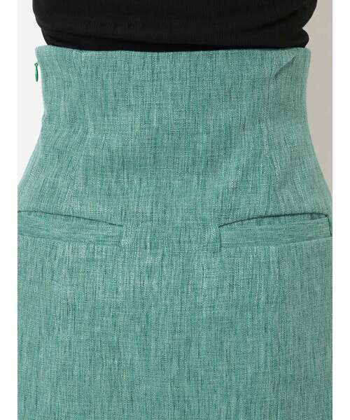 EVRIS（エヴリス）の「ツイードミニスカート【セットアップ着用可能】（スカート・レディース・グリーン/アイボリー/ブルー・MEDIUM/SMALL）」の12枚目の写真