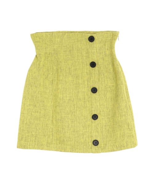 EVRIS（エヴリス）の「ツイードミニスカート【セットアップ着用可能】（スカート・レディース・グリーン/アイボリー/ブルー・MEDIUM/SMALL）」の5枚目の写真