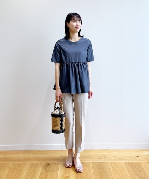 OPAQUE.CLIP（オペークドットクリップ）の「◆異素材コンビ筒型トートバッグ（トートバッグ・レディース・ブラック・00）」の8枚目の写真