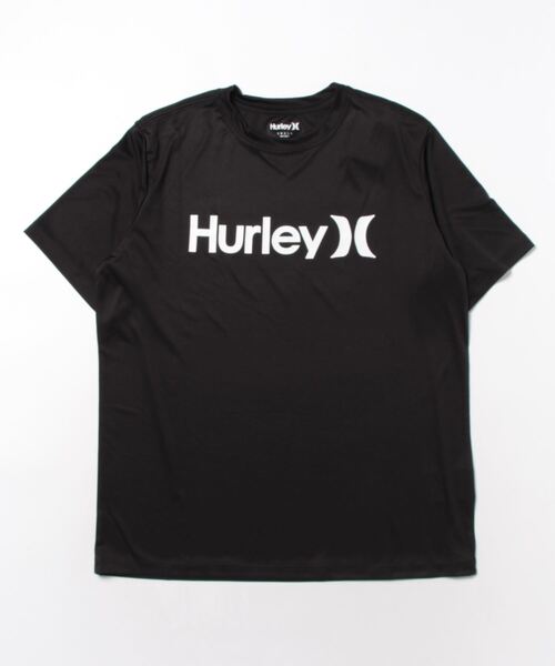 Hurley （ハーレー）の「M RASH OAO TEE【Hurley（ハーレー）】（ラッシュガード・メンズ・ホワイト/ブラック・SMALL/MEDIUM）」の2枚目の写真