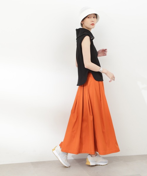 N.(N. Natural Beauty Basic)(エヌエヌナチュラルビューティーベーシック)の「◆ハーフZIPカットソー(Tシャツ/カットソー・レディース・ブラック/ライトグリーン/オフホワイト・MEDIUM)」の8枚目の写真