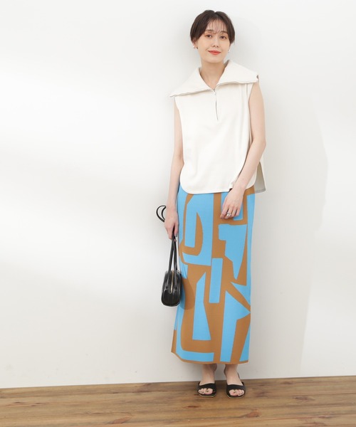 N.(N. Natural Beauty Basic)(エヌエヌナチュラルビューティーベーシック)の「◆ハーフZIPカットソー(Tシャツ/カットソー・レディース・ブラック/ライトグリーン/オフホワイト・MEDIUM)」の14枚目の写真