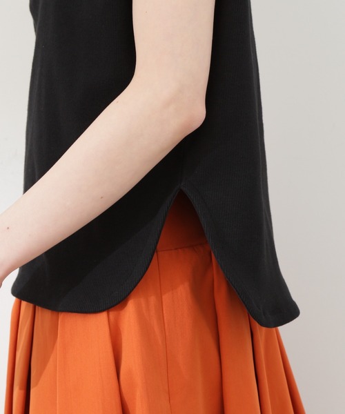 N.(N. Natural Beauty Basic)(エヌエヌナチュラルビューティーベーシック)の「◆ハーフZIPカットソー(Tシャツ/カットソー・レディース・ブラック/ライトグリーン/オフホワイト・MEDIUM)」の19枚目の写真