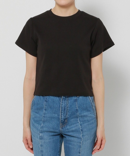 LOWRYS FARM（ローリーズファーム）の「フライスチビＴシャツＳＳ　197561（Tシャツ/カットソー・レディース・ホワイト/ブラック/ブラウン・FREE）」の12枚目の写真