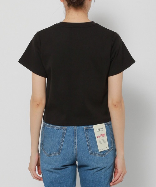 LOWRYS FARM（ローリーズファーム）の「フライスチビＴシャツＳＳ　197561（Tシャツ/カットソー・レディース・ホワイト/ブラック/ブラウン・FREE）」の6枚目の写真