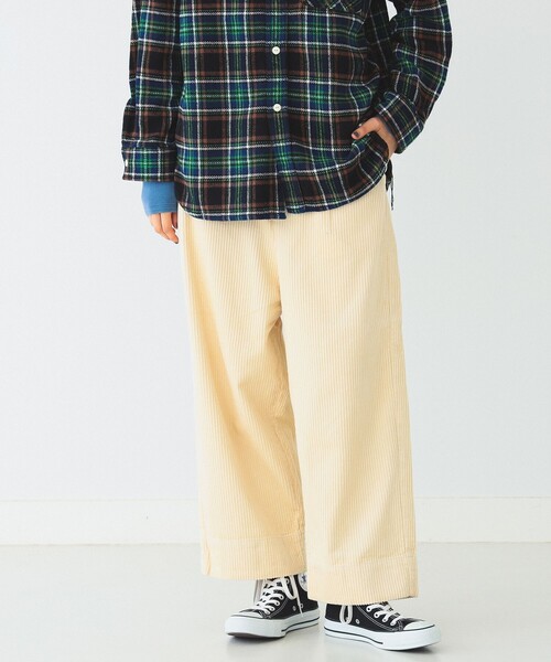 BEAMS BOY（ビームスボーイ）の「BEAMS BOY / 5ウェル コーデュロイ パンツ（その他パンツ・レディース・チャコールグレー/ホワイト系その他7・1/2）」の6枚目の写真