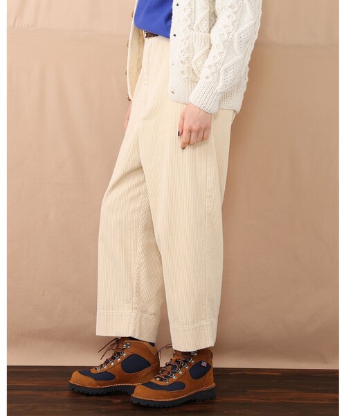 BEAMS BOY（ビームスボーイ）の「BEAMS BOY / 5ウェル コーデュロイ パンツ（その他パンツ・レディース・チャコールグレー/ホワイト系その他7・1/2）」の4枚目の写真