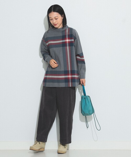 BEAMS BOY（ビームスボーイ）の「BEAMS BOY / 5ウェル コーデュロイ パンツ（その他パンツ・レディース・チャコールグレー/ホワイト系その他7・1/2）」の13枚目の写真