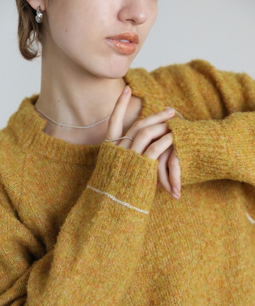 ステッチングドロープニット（ニット/セーター）｜select MOCA