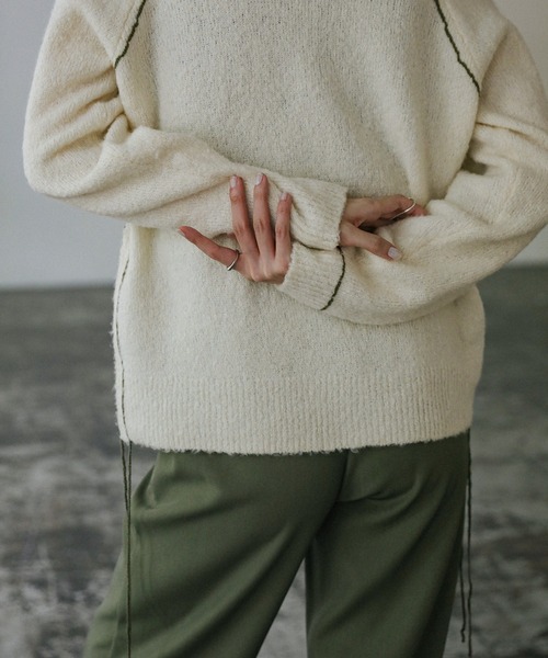 ステッチングドロープニット（ニット/セーター）｜select MOCA