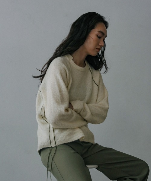 ステッチングドロープニット（ニット/セーター）｜select MOCA