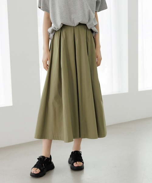 LAKOLE(ラコレ)の「タイプライターフレアスカート / 963210(スカート・レディース・ベージュ/ブラック/カーキ・SMALL/MEDIUM)」の3枚目の写真