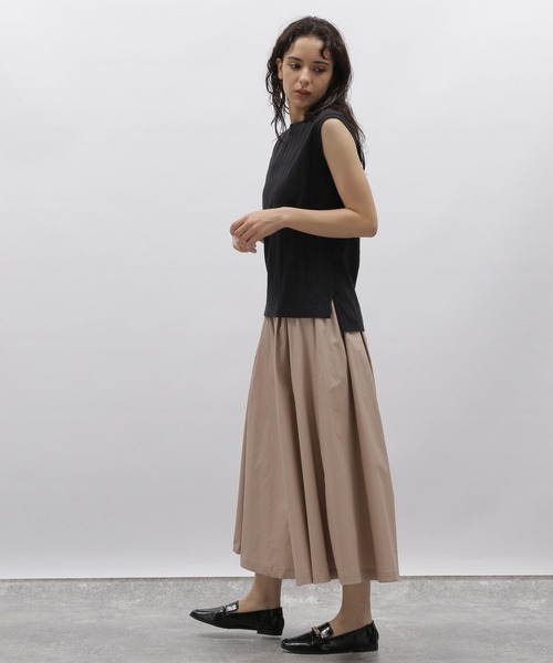 レザレクション　新品　Lサイズ カーキ　スカート LAKOLE（ラコレ）の「タイプライターフレアスカート / 963210
