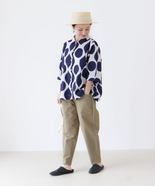 sanpo kuschel(サンポクシェル)の「カジュパン(カーゴパンツ・レディース・カーキ・FREE)」の7枚目の写真