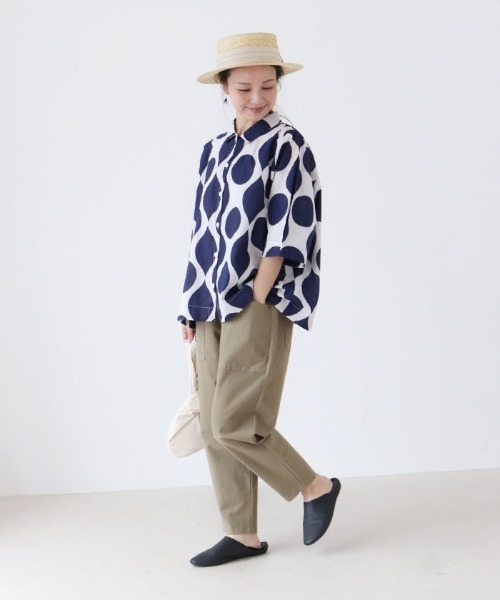 sanpo kuschel(サンポクシェル)の「カジュパン(カーゴパンツ・レディース・カーキ・FREE)」の8枚目の写真