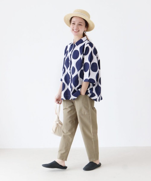 sanpo kuschel(サンポクシェル)の「カジュパン(カーゴパンツ・レディース・カーキ・FREE)」の9枚目の写真