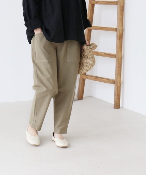 sanpo kuschel(サンポクシェル)の「カジュパン(カーゴパンツ・レディース・カーキ・FREE)」の18枚目の写真