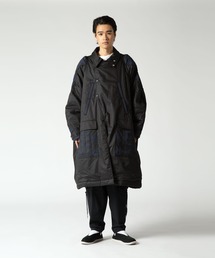 yoshiokubo ヨシオクボ / PATCHWORK PK SHIBI LONG COAT パッチワークロングコート / YKF23502