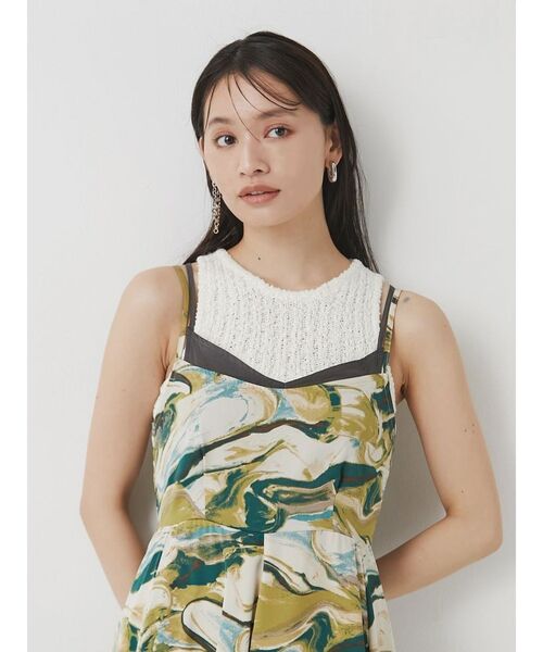 MURUA(ムルーア)の「テープヤーンアメスリタンク(タンクトップ・レディース・パープル/ホワイト・FREE)」の3枚目の写真