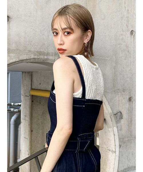 MURUA(ムルーア)の「テープヤーンアメスリタンク(タンクトップ・レディース・パープル/ホワイト・FREE)」の10枚目の写真