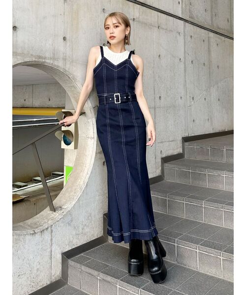 MURUA(ムルーア)の「テープヤーンアメスリタンク(タンクトップ・レディース・パープル/ホワイト・FREE)」の8枚目の写真