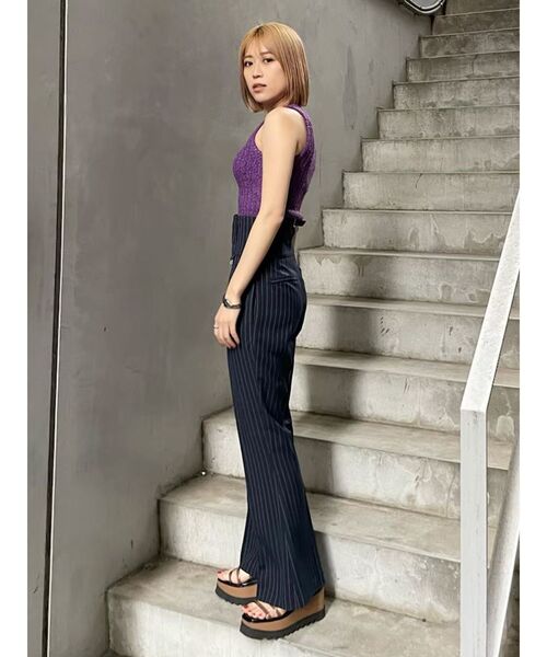 MURUA(ムルーア)の「テープヤーンアメスリタンク(タンクトップ・レディース・パープル/ホワイト・FREE)」の17枚目の写真