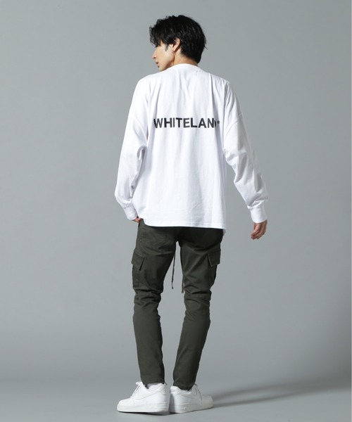 WHITELAND（ホワイトランド）の「【WEB&DEPOT限定】WHITELAND/ホワイトランド/LOGO LST/ロゴ ロンT（Tシャツ/カットソー・メンズ・ホワイト/グレー/ブラック/カーキ・SMALL/MEDIUM/LARGE）」の11枚目の写真