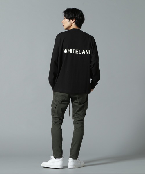 WHITELAND（ホワイトランド）の「【WEB&DEPOT限定】WHITELAND/ホワイトランド/LOGO LST/ロゴ ロンT（Tシャツ/カットソー・メンズ・ホワイト/グレー/ブラック/カーキ・SMALL/MEDIUM/LARGE）」の9枚目の写真