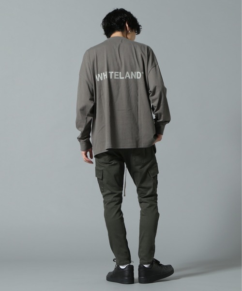 WHITELAND（ホワイトランド）の「【WEB&DEPOT限定】WHITELAND/ホワイトランド/LOGO LST/ロゴ ロンT（Tシャツ/カットソー・メンズ・ホワイト/グレー/ブラック/カーキ・SMALL/MEDIUM/LARGE）」の10枚目の写真