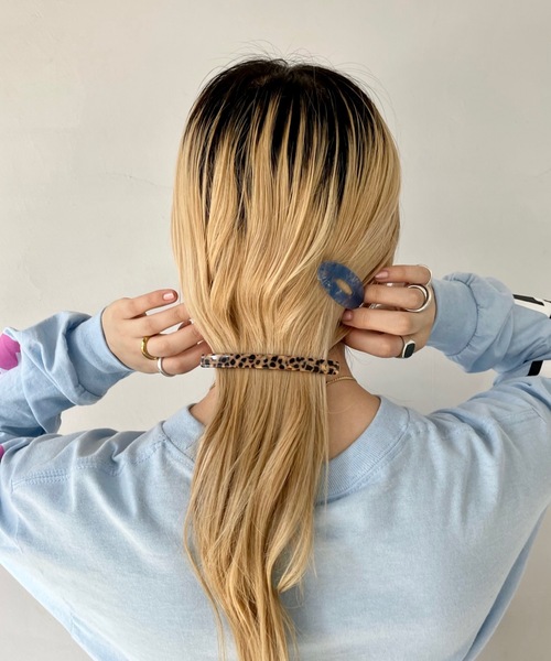 SANSeLF（サンセルフ）の「Se long hair clip【SANSeLF】sana23a005（バレッタ/ヘアクリップ・レディース・ブルー/パープル/オレンジ/ブラウン/ベージュ・FREE）」の17枚目の写真