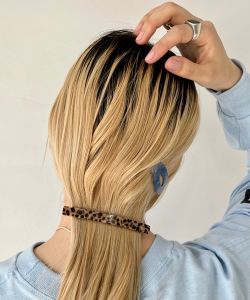 SANSeLF（サンセルフ）の「Se long hair clip【SANSeLF】sana23a005（バレッタ/ヘアクリップ・レディース・ブルー/パープル/オレンジ/ブラウン/ベージュ・FREE）」の18枚目の写真